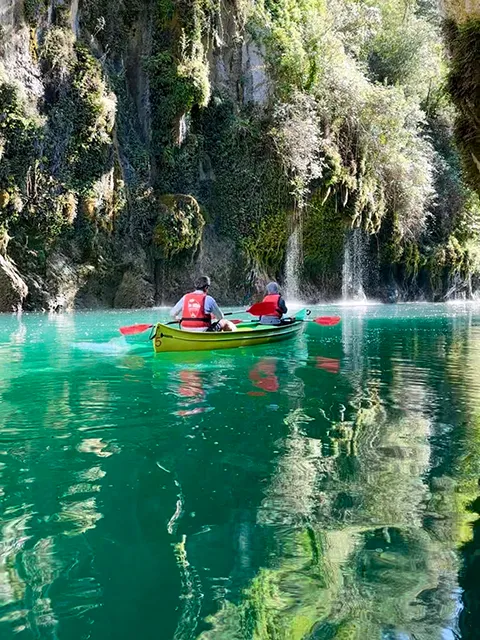 Canoe-kayak dans les gorges de Baudinard