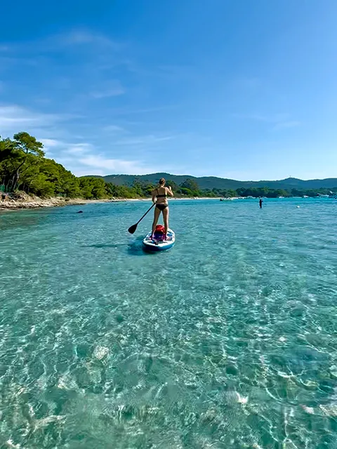 Découvrir plage de l'Estagnol en canoe-kayak ou paddle.