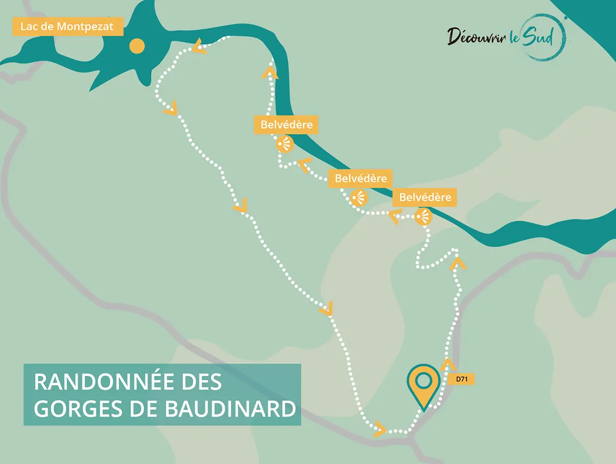 Randonnée dans les Gorges de Baudinard