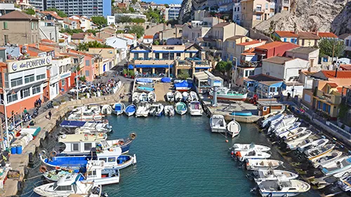 Vallon des Auffes - vue depuis le pont aux 3 arches