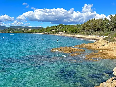 La plage de Gigaro - randonnée sentier du littoral dans le Golfe de Saint-Tropez