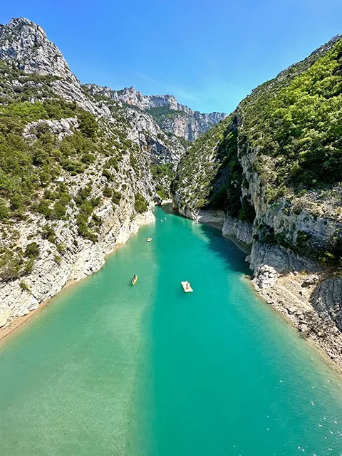 Remonter les gorges depuis le pont du Galetas